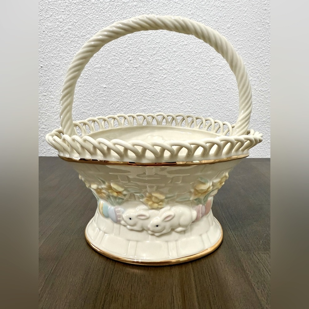 Vintage Lenox Easter Basket "My Very own Easter Basket".Handcrafted